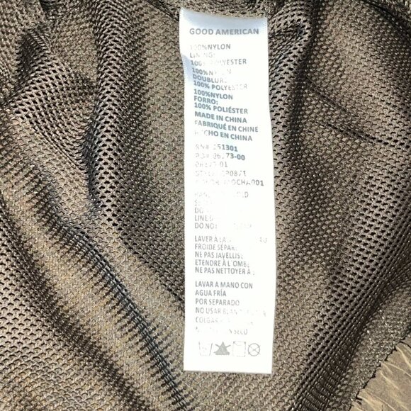 GOOD AMERICAN NYLON PARACHUTE CARGO JOGGER PANTS Chocolate Brown Size 2 = Medium - Picture 11 of 15